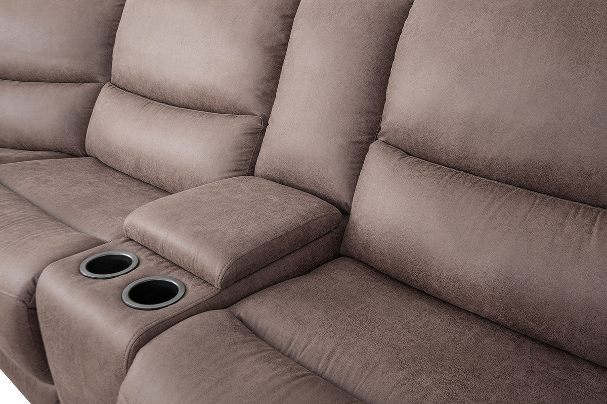 Demetrius Slate Brown Power Sectional