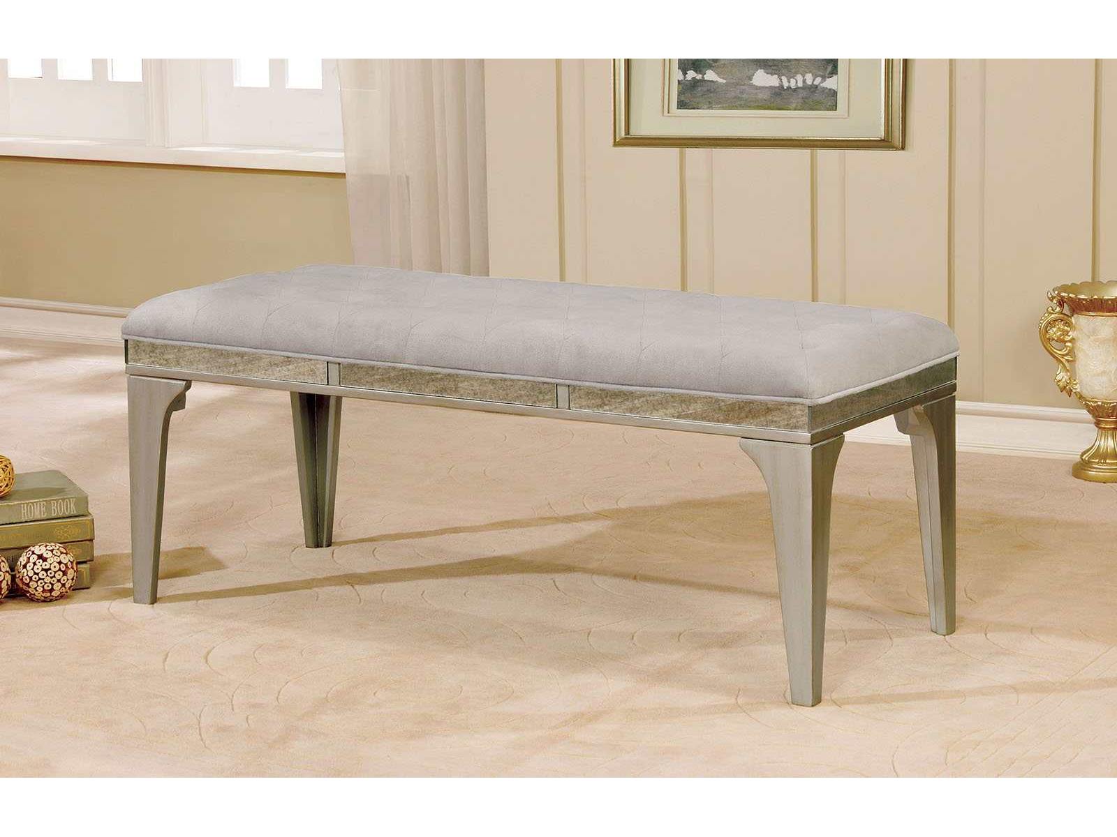 Diocles Silver & Gray Bench