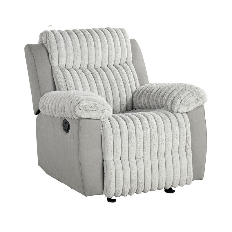 Dionysus Gray Manual Glider Recliner