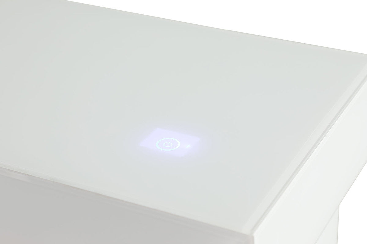 Dorrit White 55" Electric Fireplace
