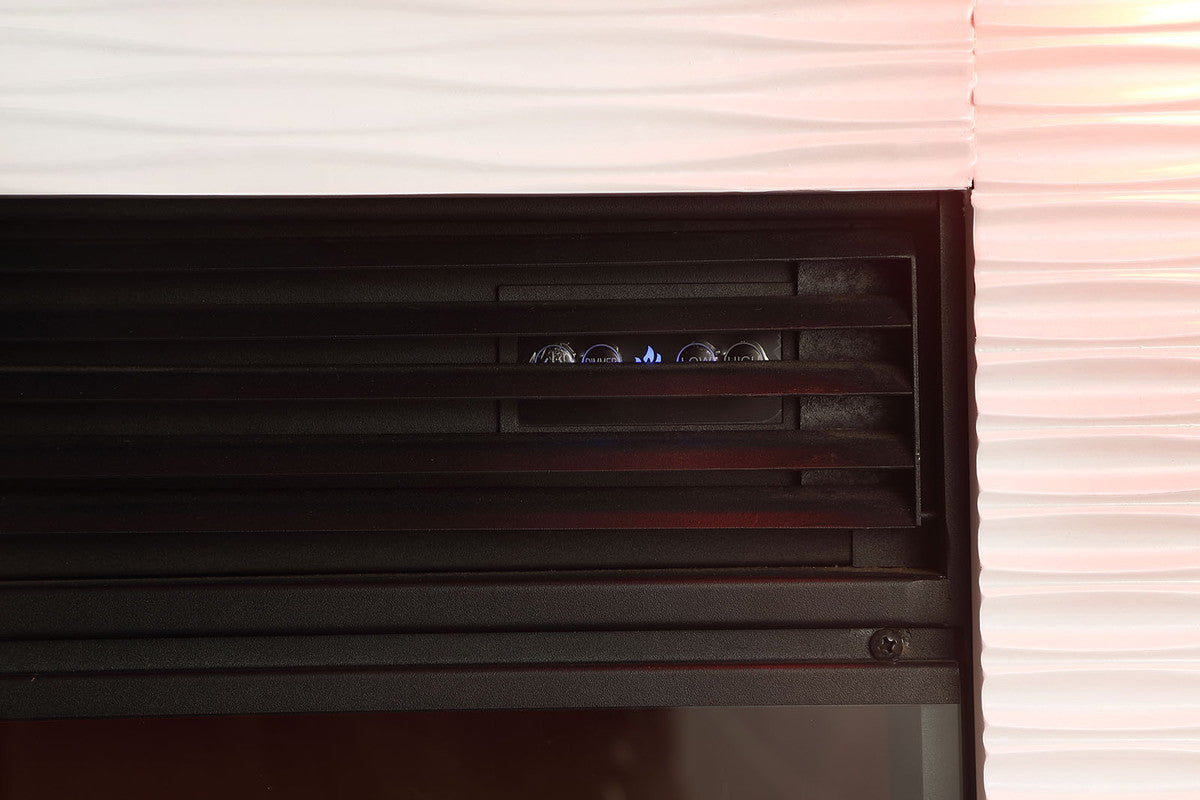 Dorrit White 55" Electric Fireplace