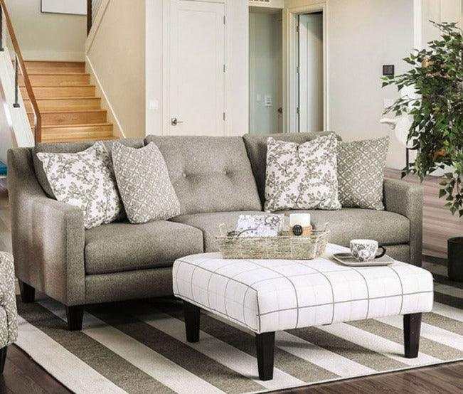 Dorset Light Gray Stationary Sofa & Loveseat 2pc