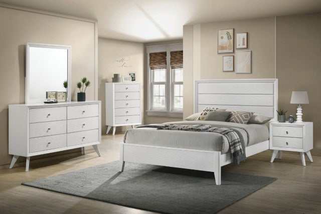 Dortmund White Eastern King Bed