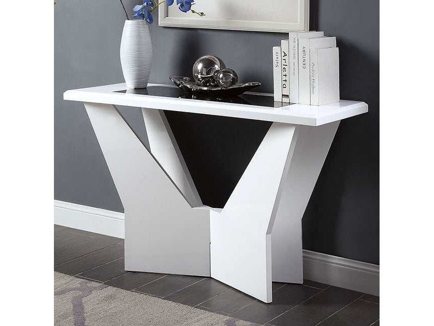 Dubendorf White Sofa Table