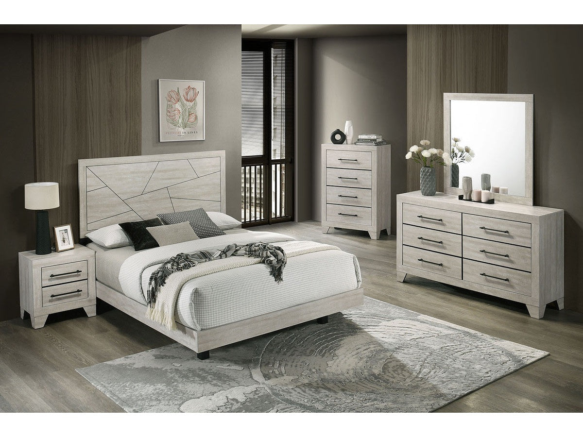 Dubuque Light Gray Nightstand