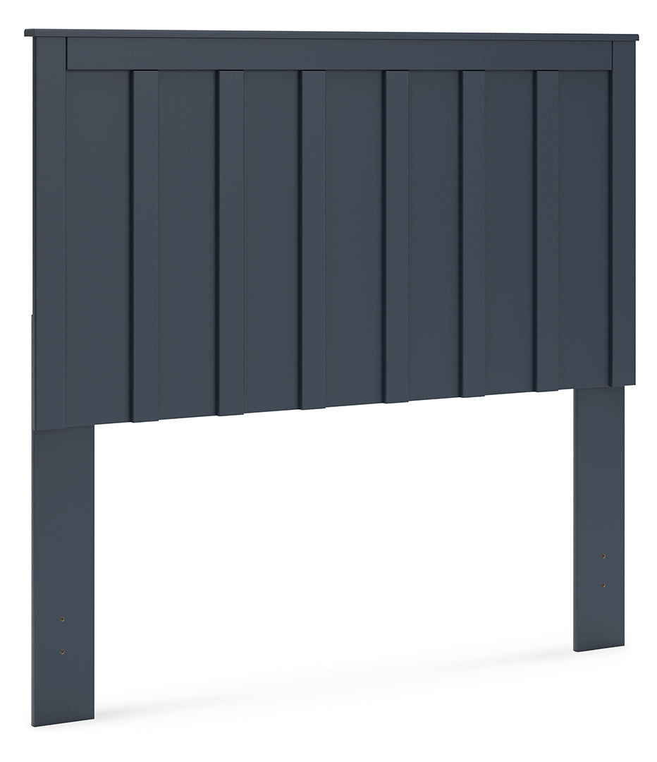 Simmenfort Blue Panel Headboard Bedroom Set