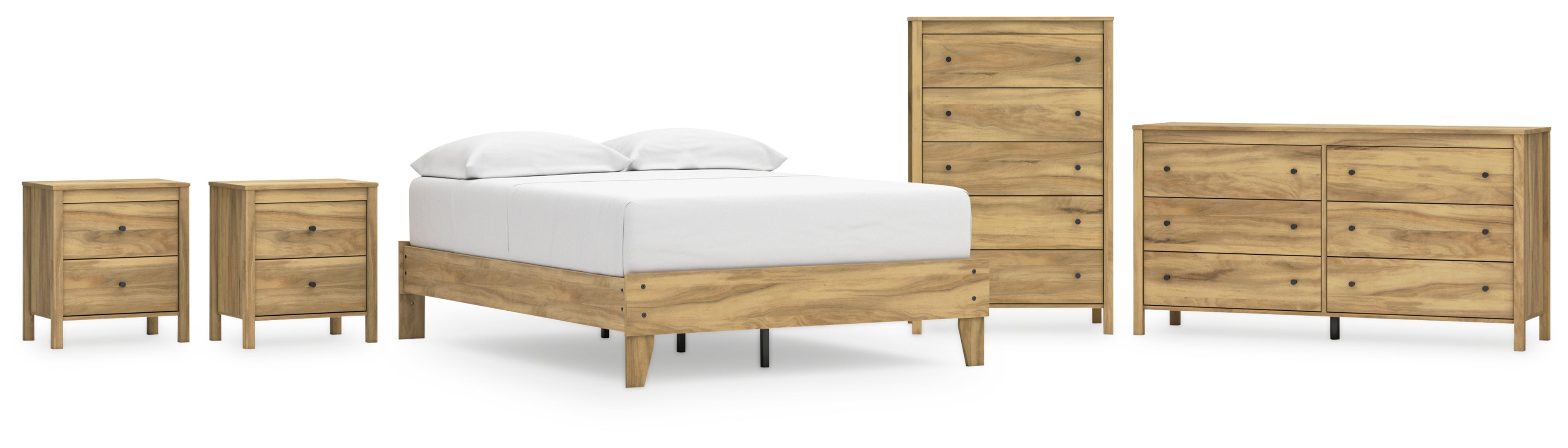 Bermacy Panel Headboard Bedroom Set