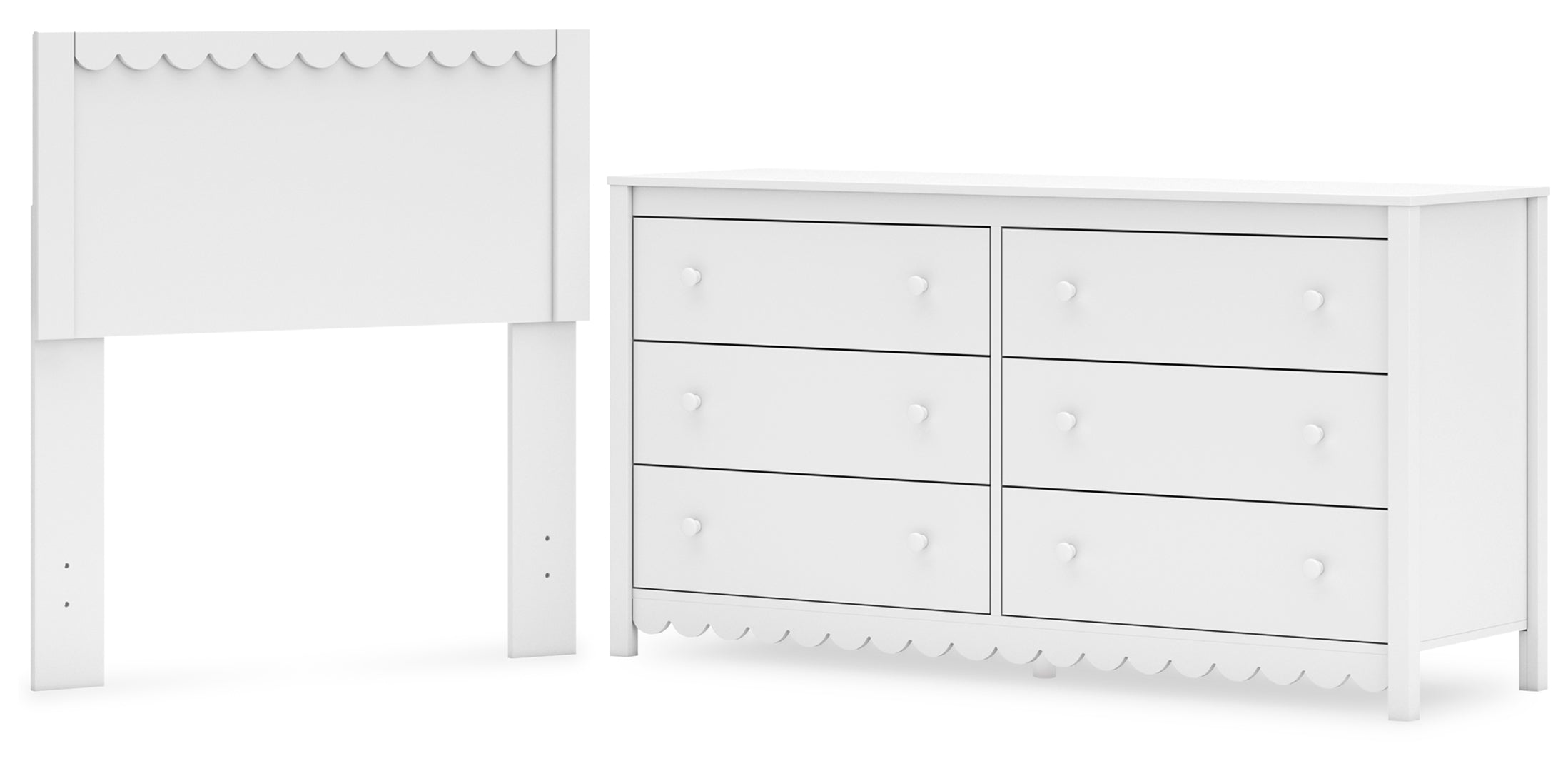 Hallityn White Platform Bedroom Set