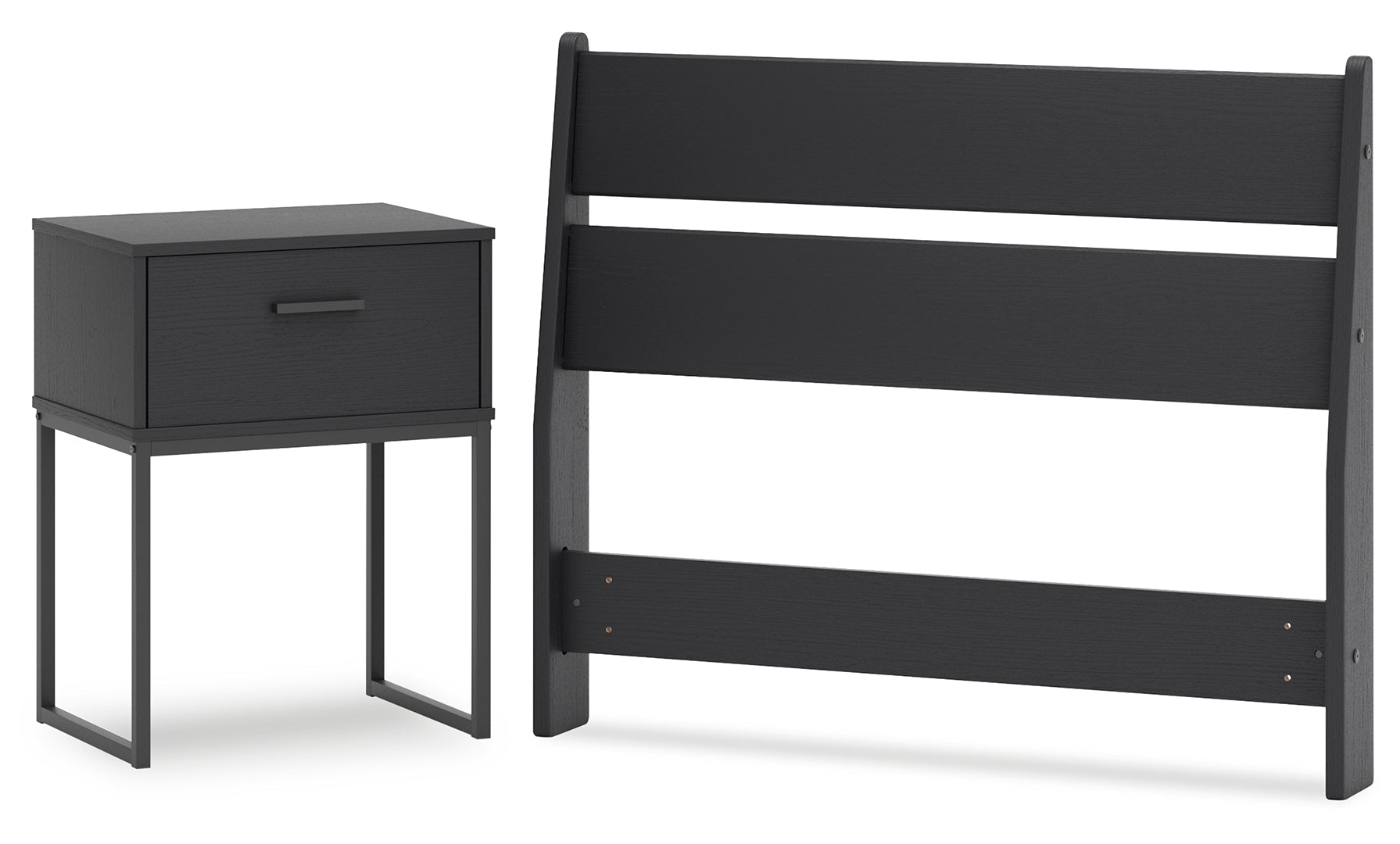 Socalle Twin Panel Headboard with Dresser and Nightstand