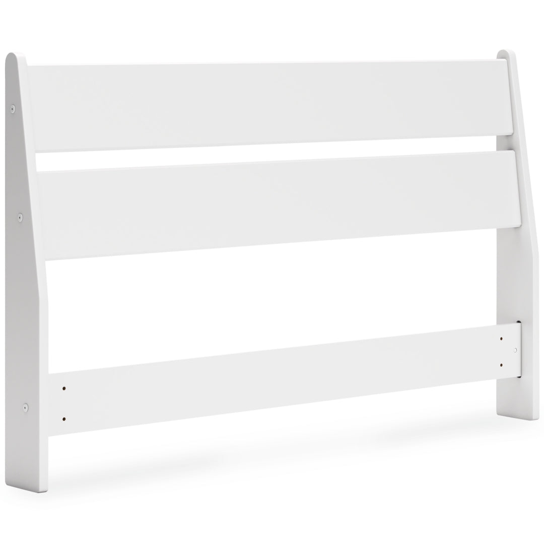 Socalle White or Blue Panel Headboard Bedroom Set