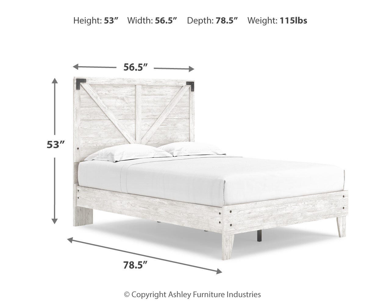 Shawburn Crossbuck Panel Platform Bed