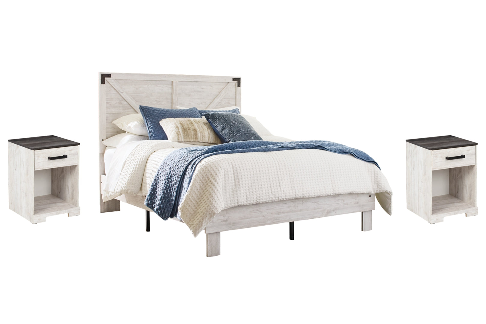 Shawburn White Panel Headboard Bedroom Set