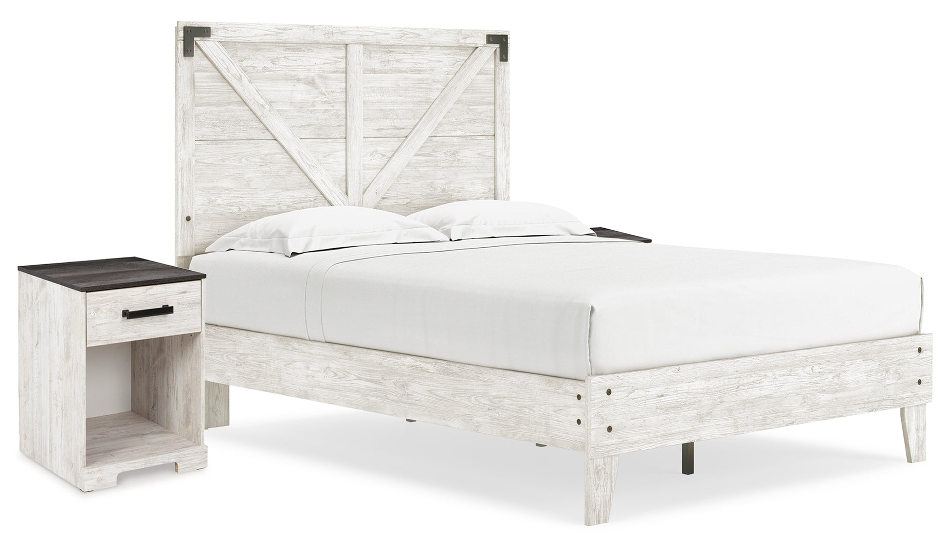 Shawburn White Panel Headboard Bedroom Set