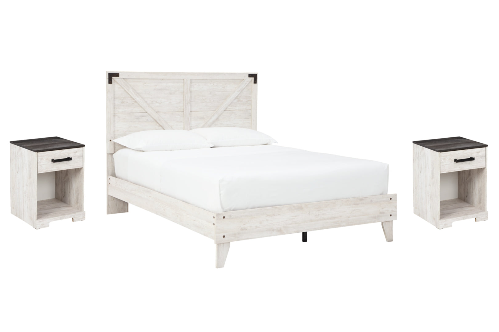 Shawburn White Panel Headboard Bedroom Set