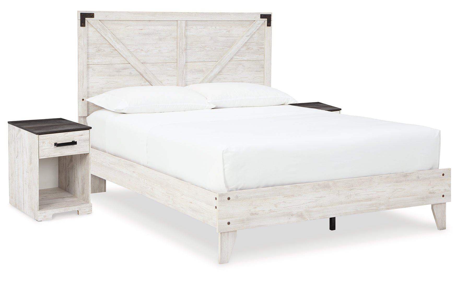 Shawburn White Panel Headboard Bedroom Set