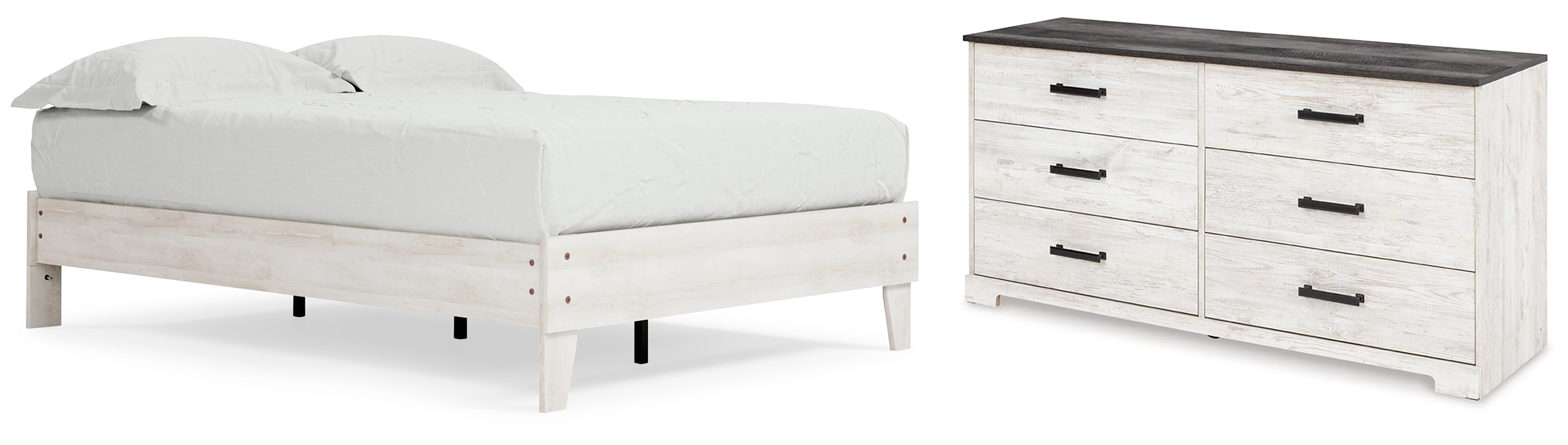 Shawburn White Panel Headboard Bedroom Set