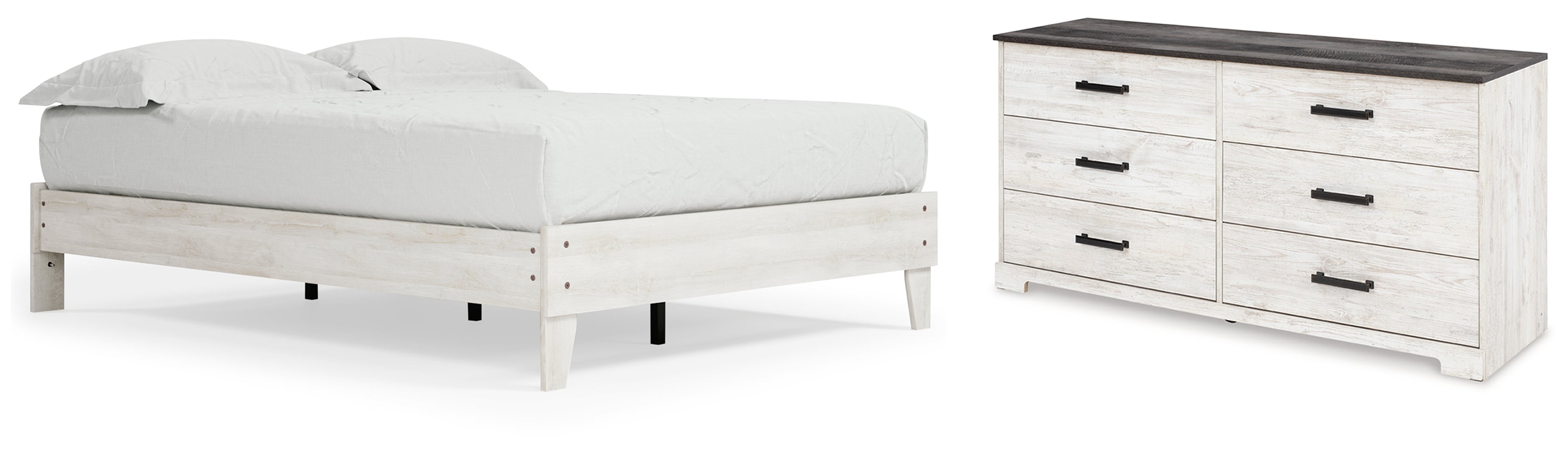 Shawburn White Panel Headboard Bedroom Set