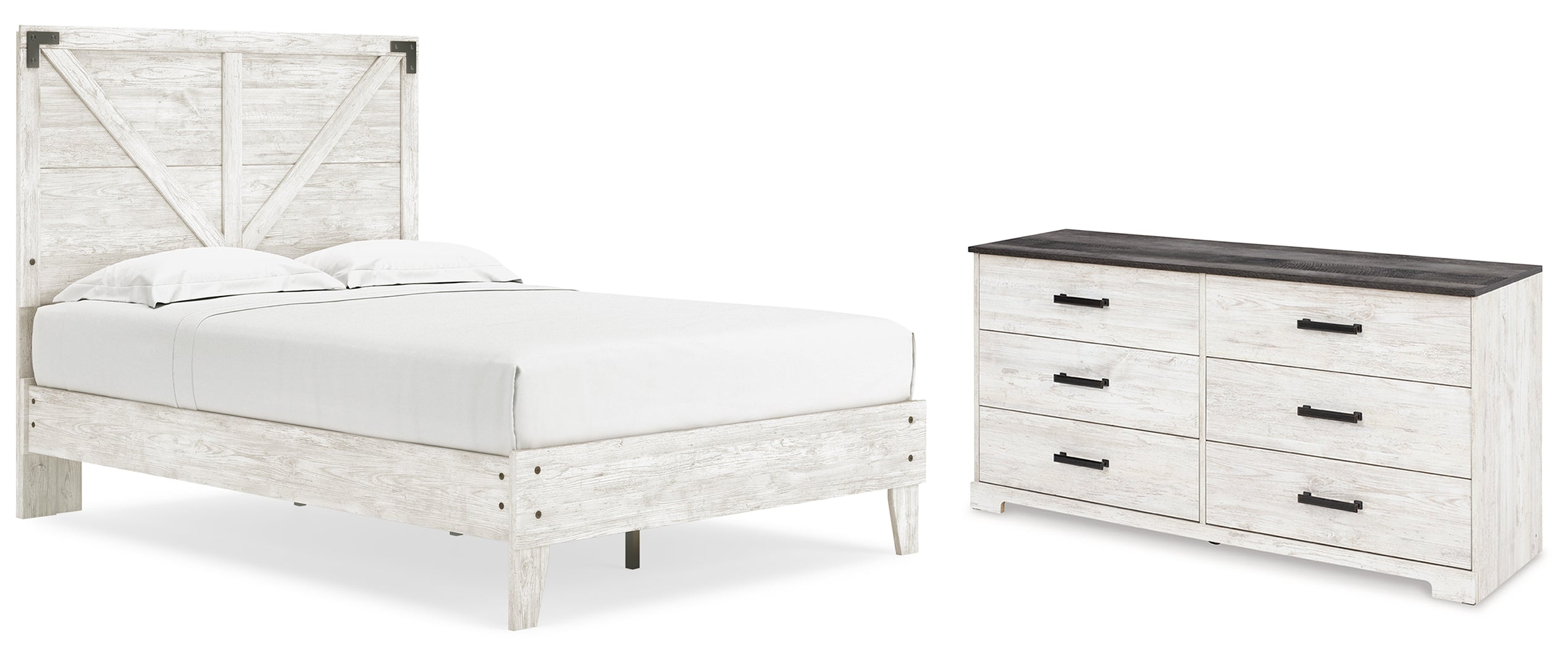 Shawburn White Panel Headboard Bedroom Set