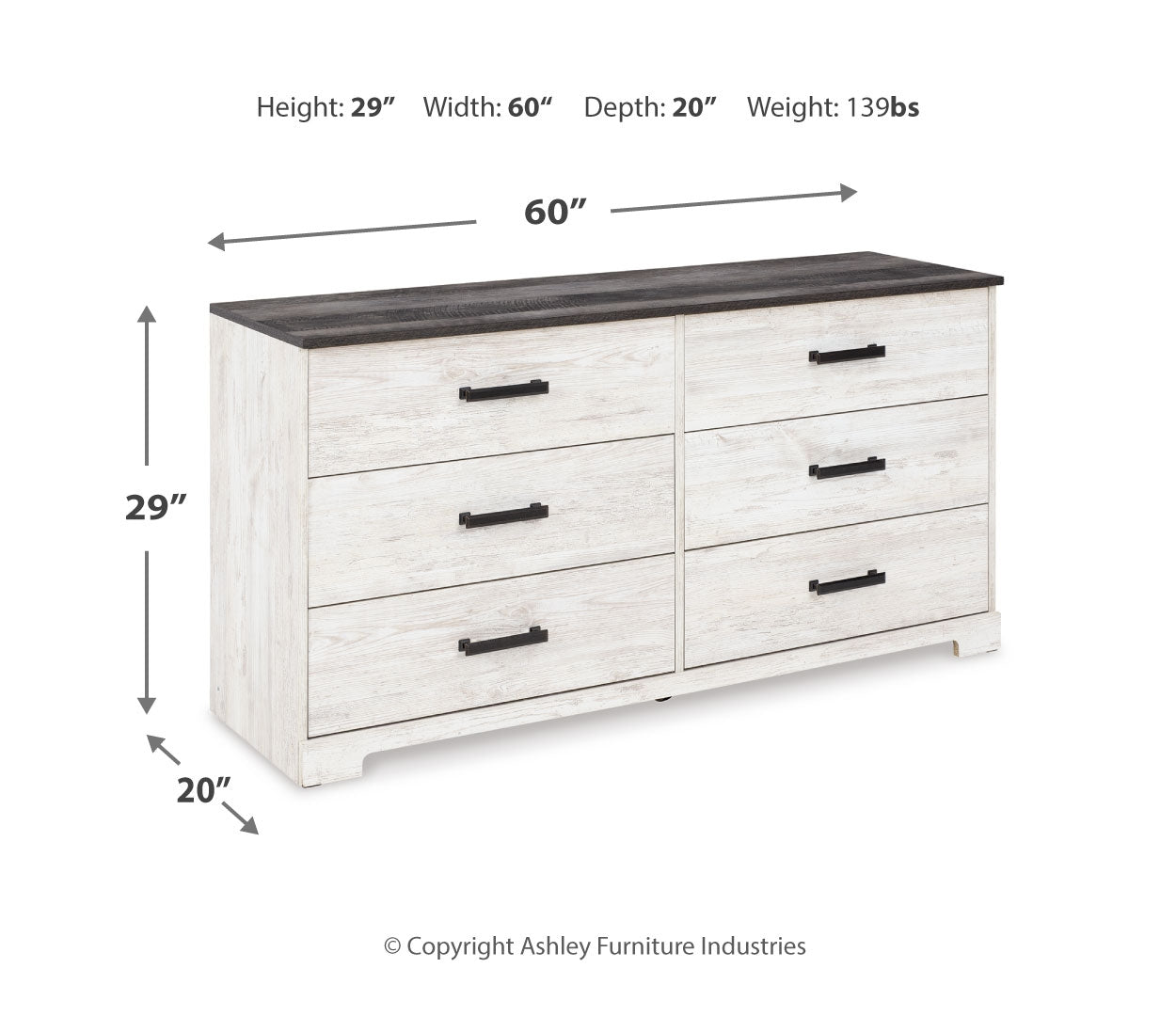 Shawburn Six Drawer Dresser