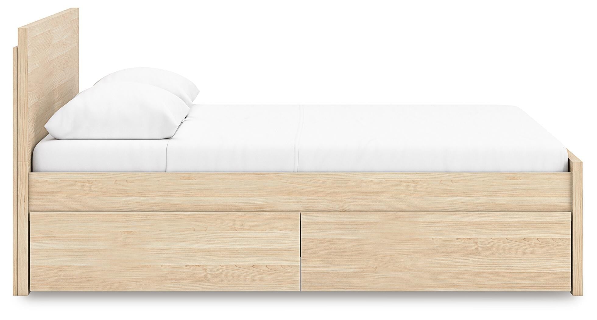 Onita Panel Platform Bed with 1 Side Storage
