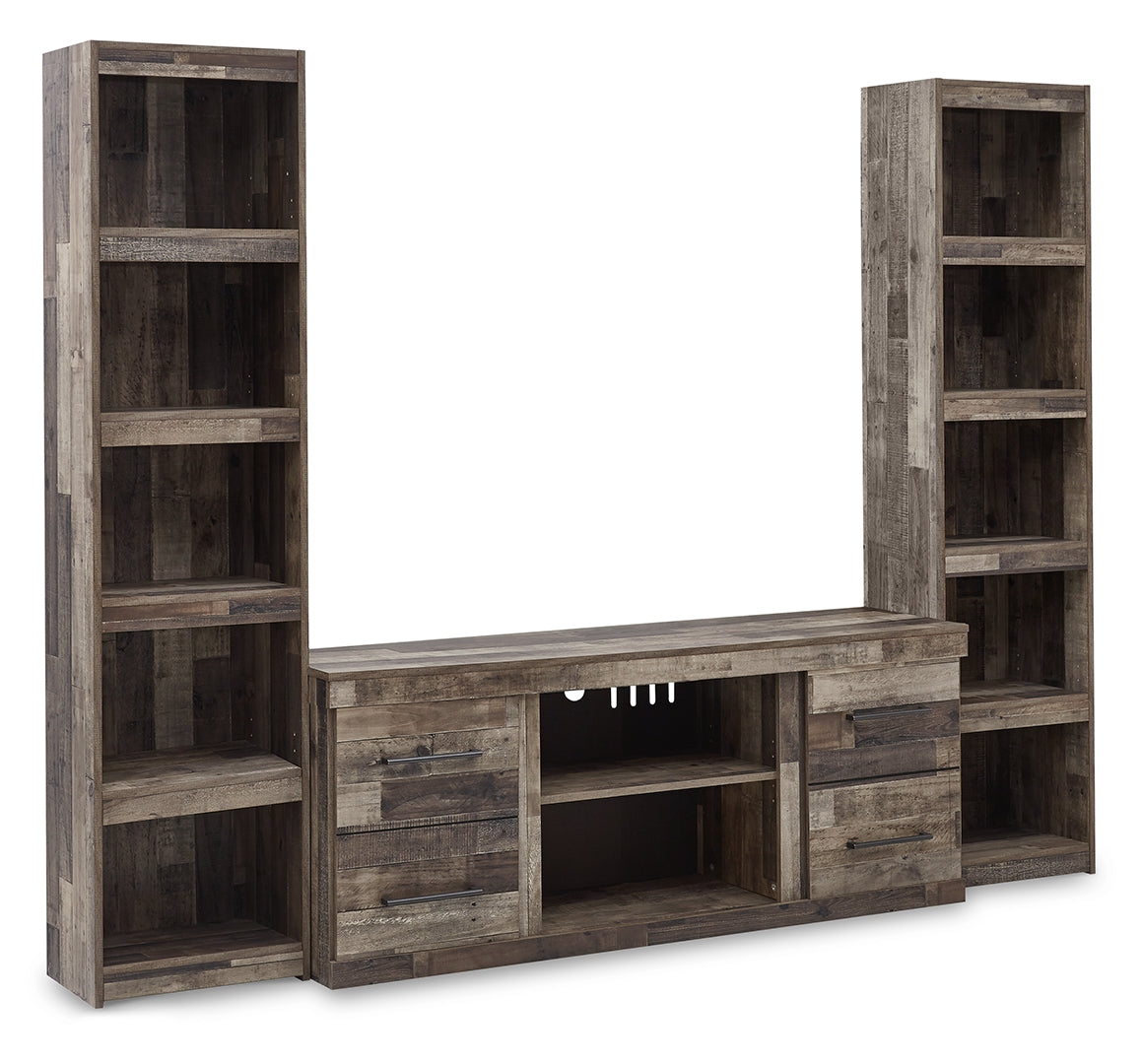 Derekson 4-Piece Entertainment Center with Electric Fireplace