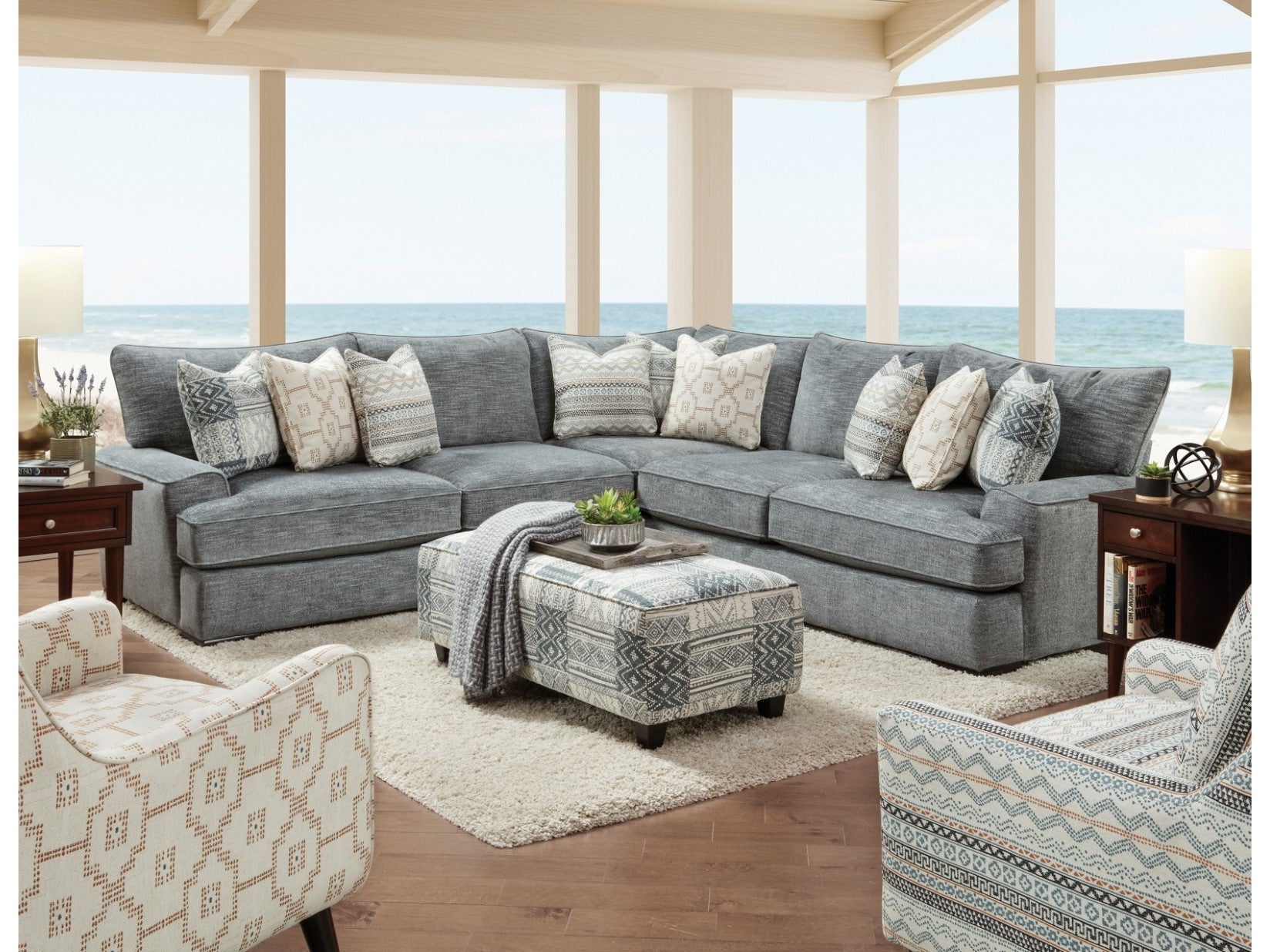 Eastleigh Blue Sectional
