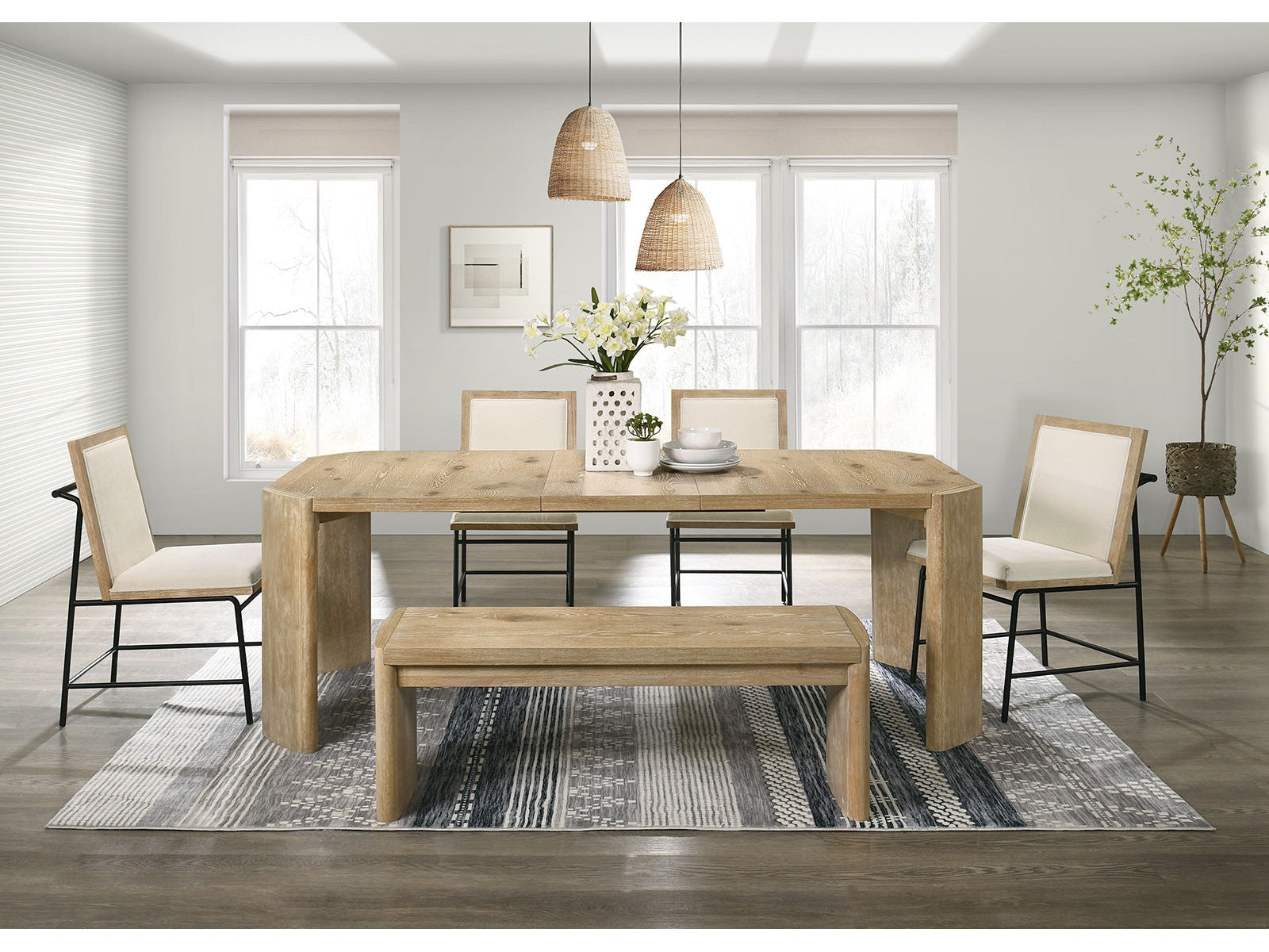 Edenbridge Oak 6 Piece Dining Set