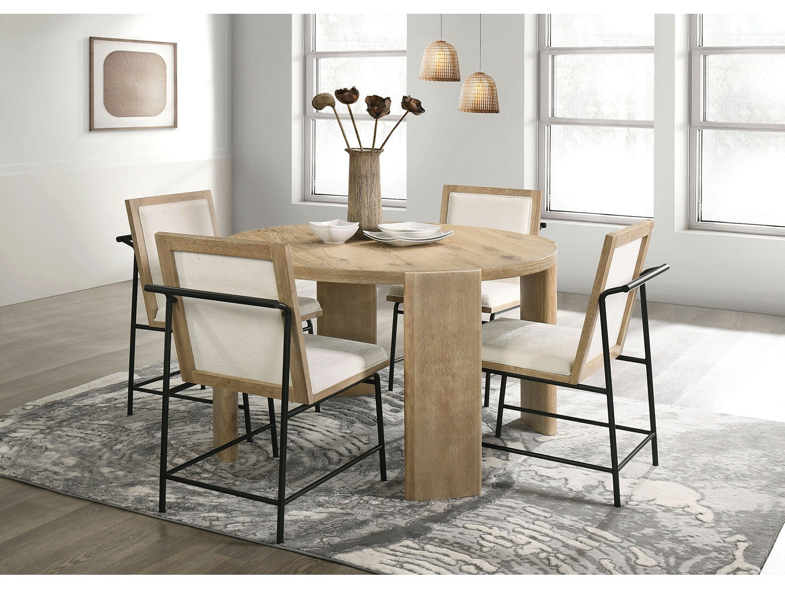 Edenbridge Oak Round Dining Table