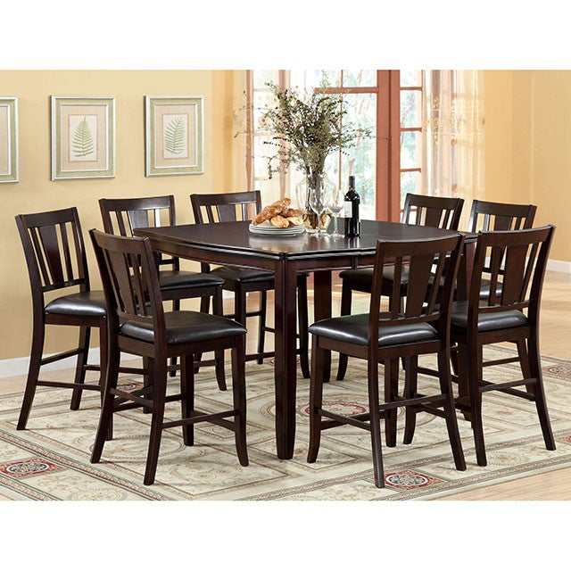 Edgewood Espresso Counter Height Chair (Set of 2)