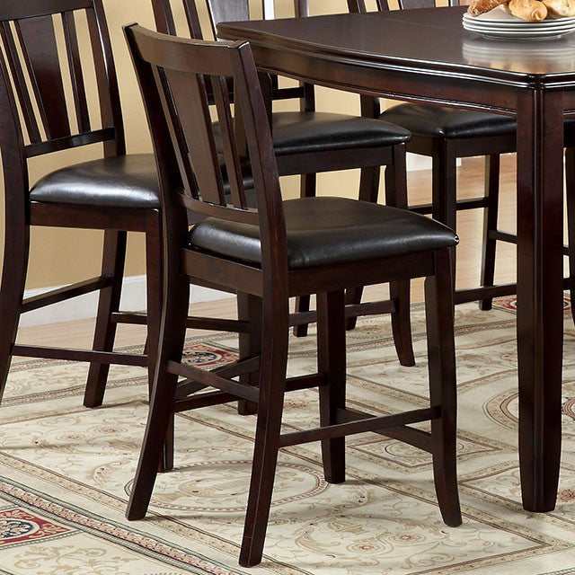 Edgewood Espresso Square Counter Height Table