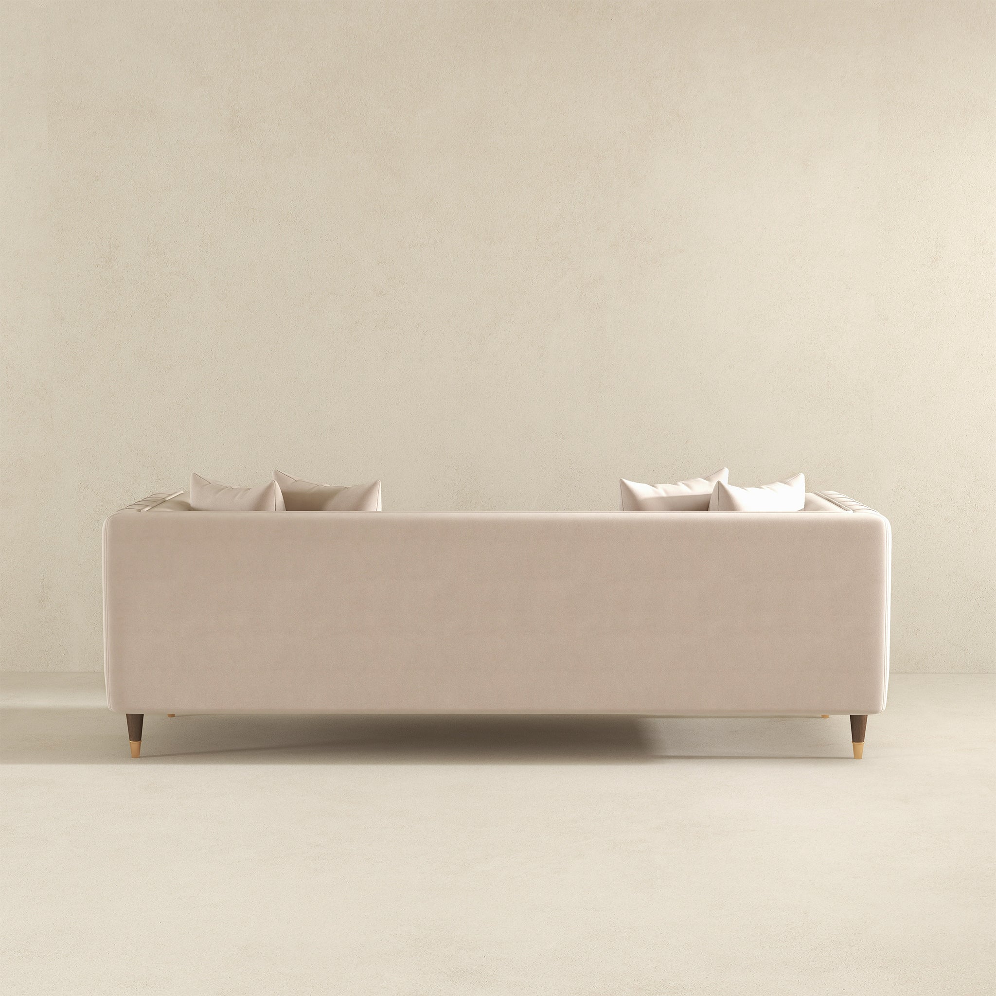 Edward Sofa - Light Cream Velvet