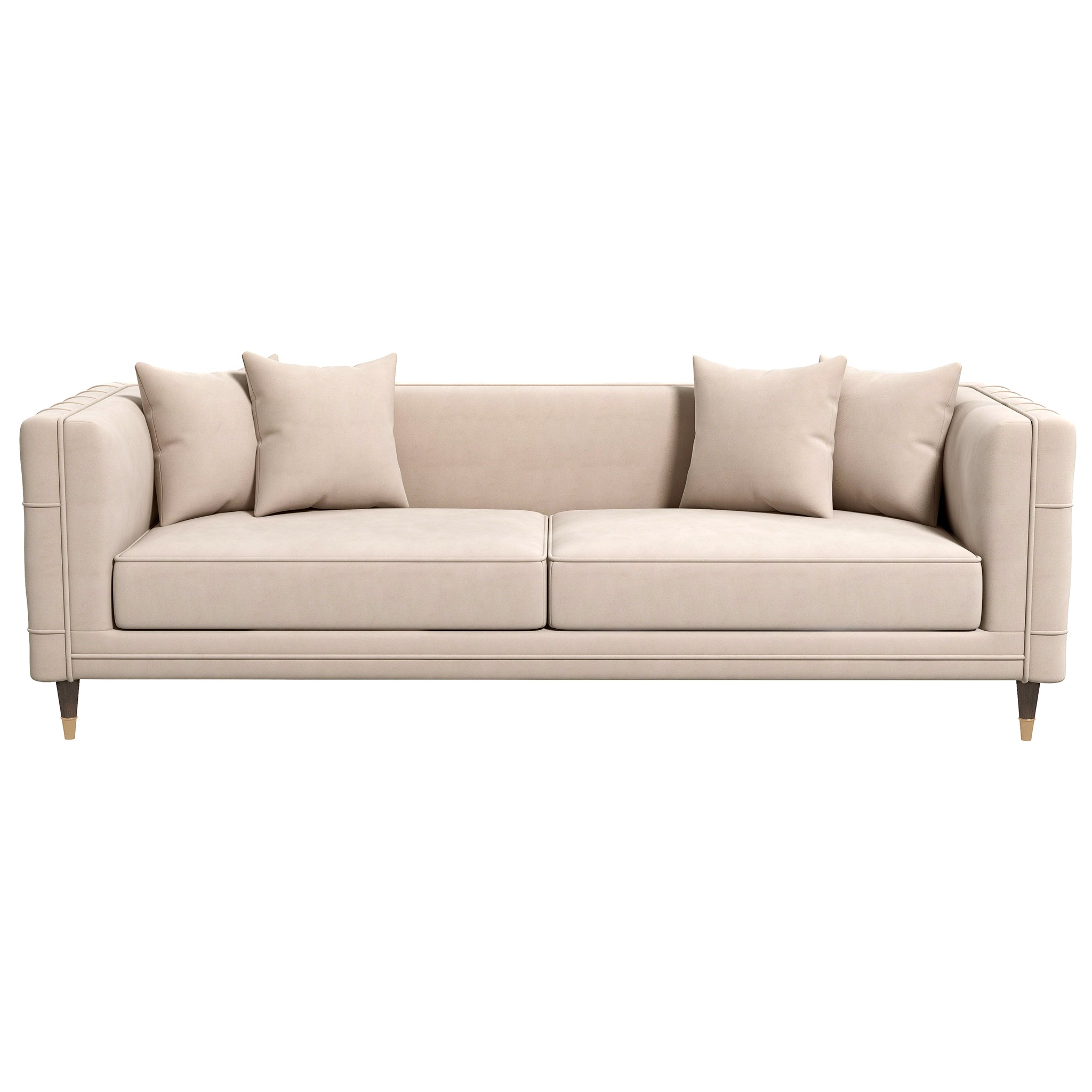 Edward Sofa - Light Cream Velvet