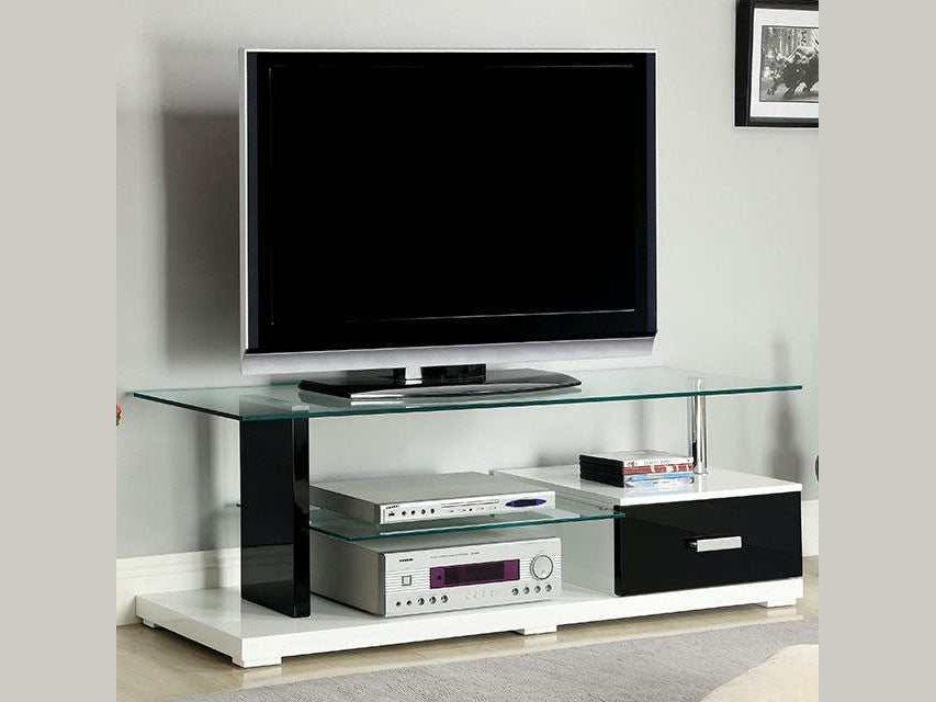 Egaleo Black/White 55" TV Console
