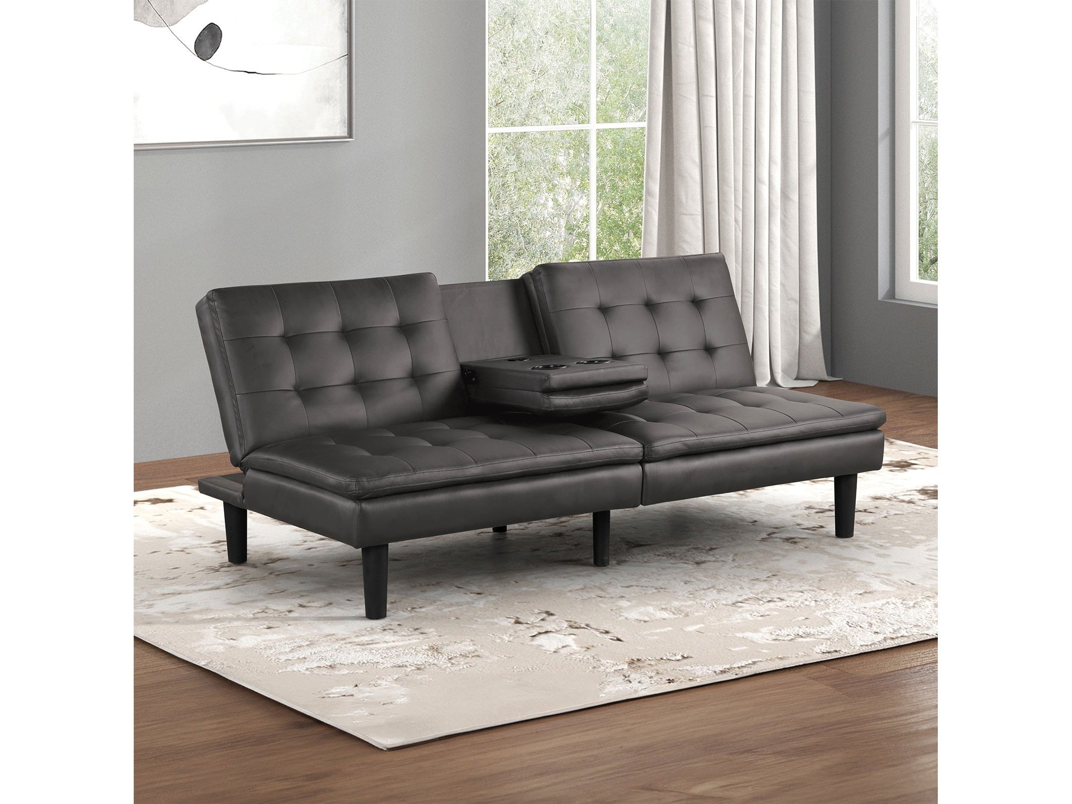 Eidsberg Gray Futon Sofa Bed