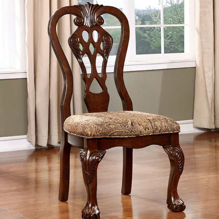 Elana Brown Cherry Dining Room Set / 9pc
