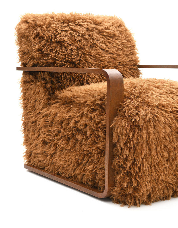 Elardo Camel Brown Accent Chair