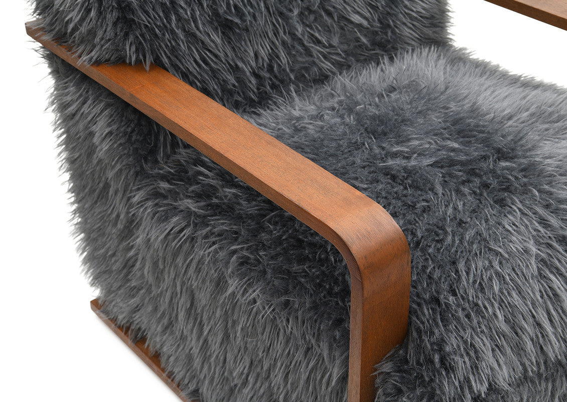Elardo Charcoal Gray Accent Chair