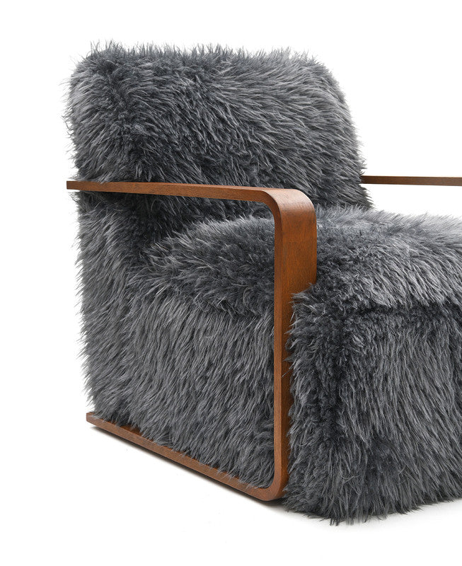 Elardo Charcoal Gray Accent Chair