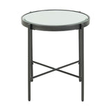 Vienna Round End Table with Glass Top