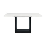 Valentino White Marble Counter Height Dining Table