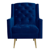 Bryan Accent Chair w/ Gold Legs