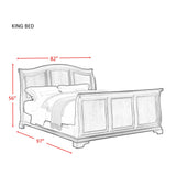 Cameron Cherry King Sleigh Bed