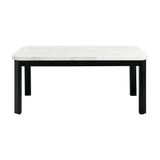 Francesca White Marble Standard Height Dining Table