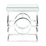 Pearl Square Mirrored End Table