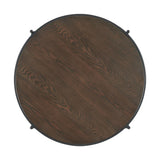 Vienna Round Coffee Table with Wooden Top