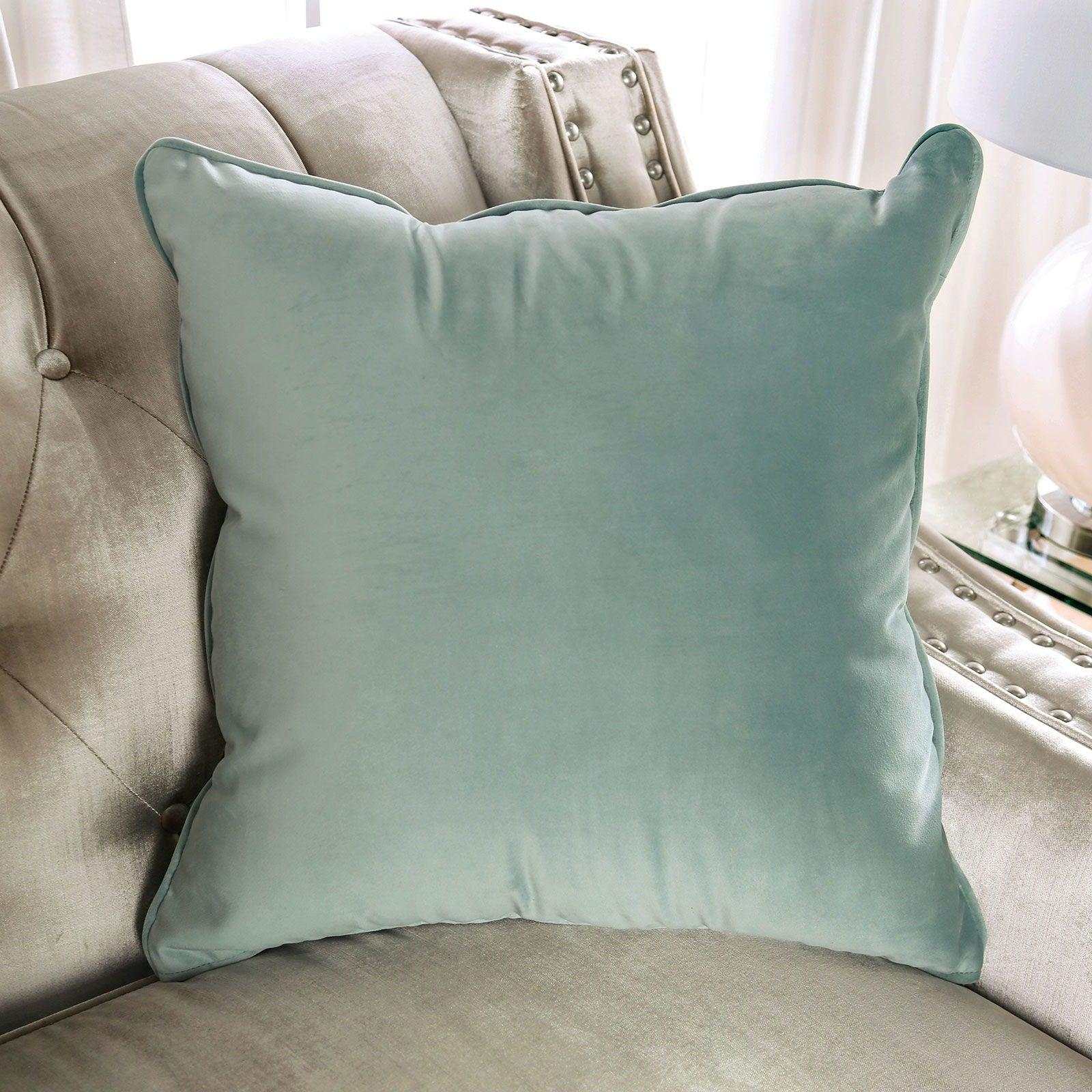 Elicia Champagne Stationary Sofa & Loveseat 2pc