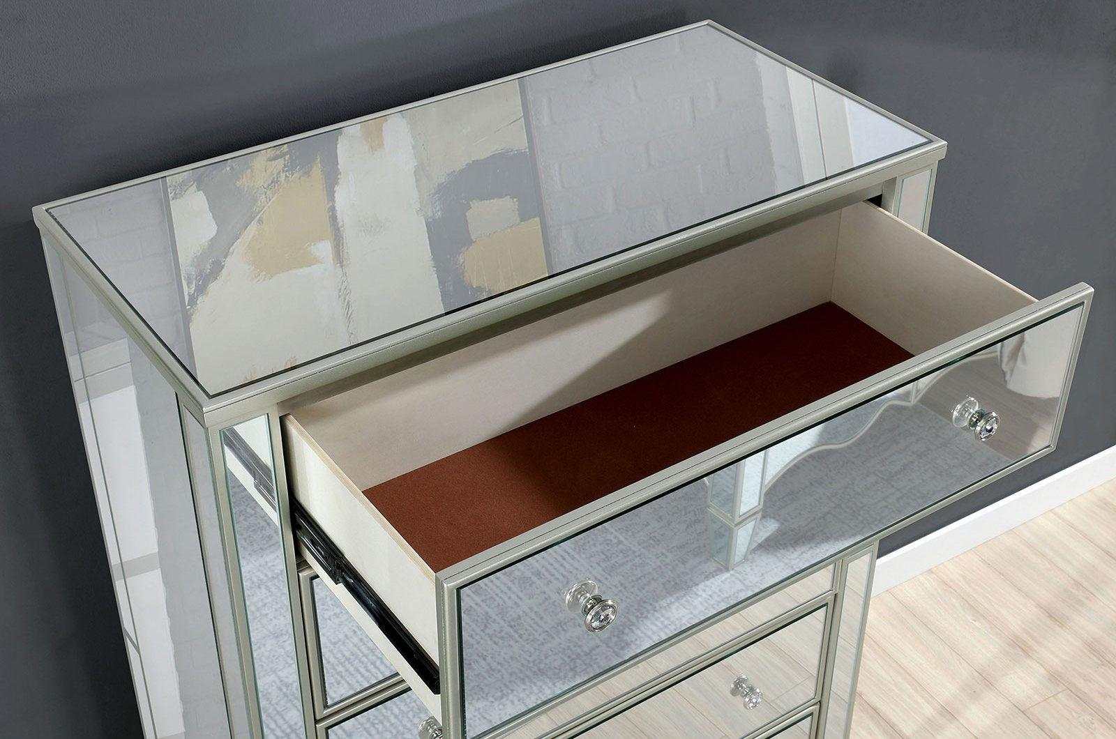 Eliora Silver & Mirrored Chest