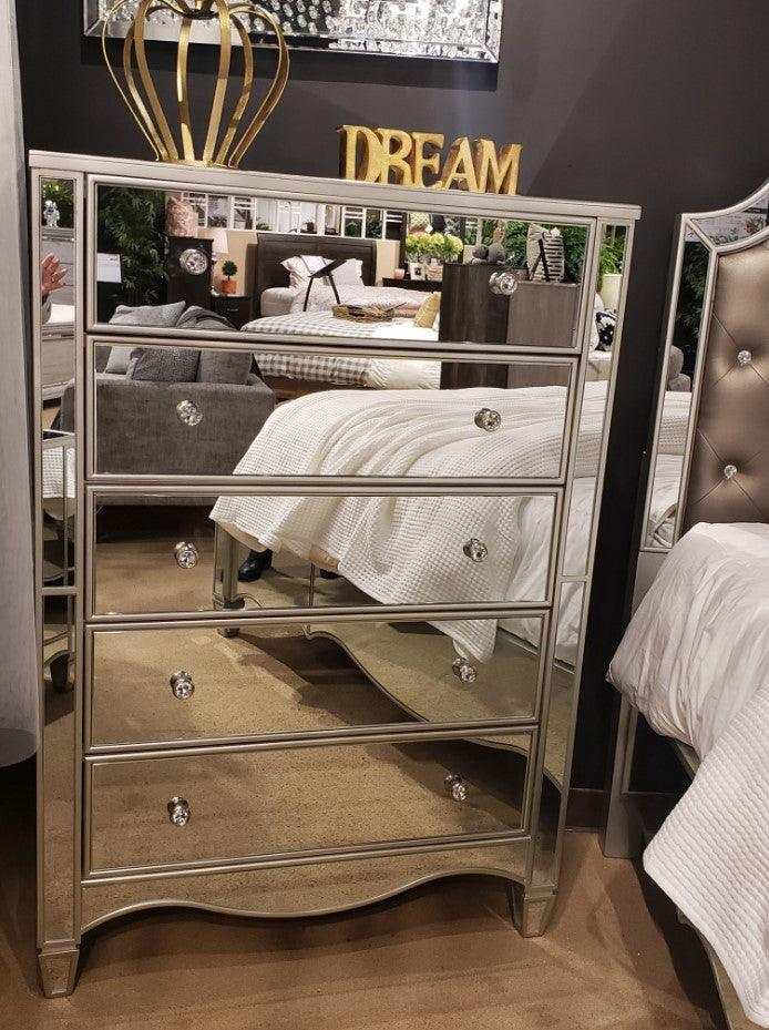 Eliora Silver & Mirrored Chest