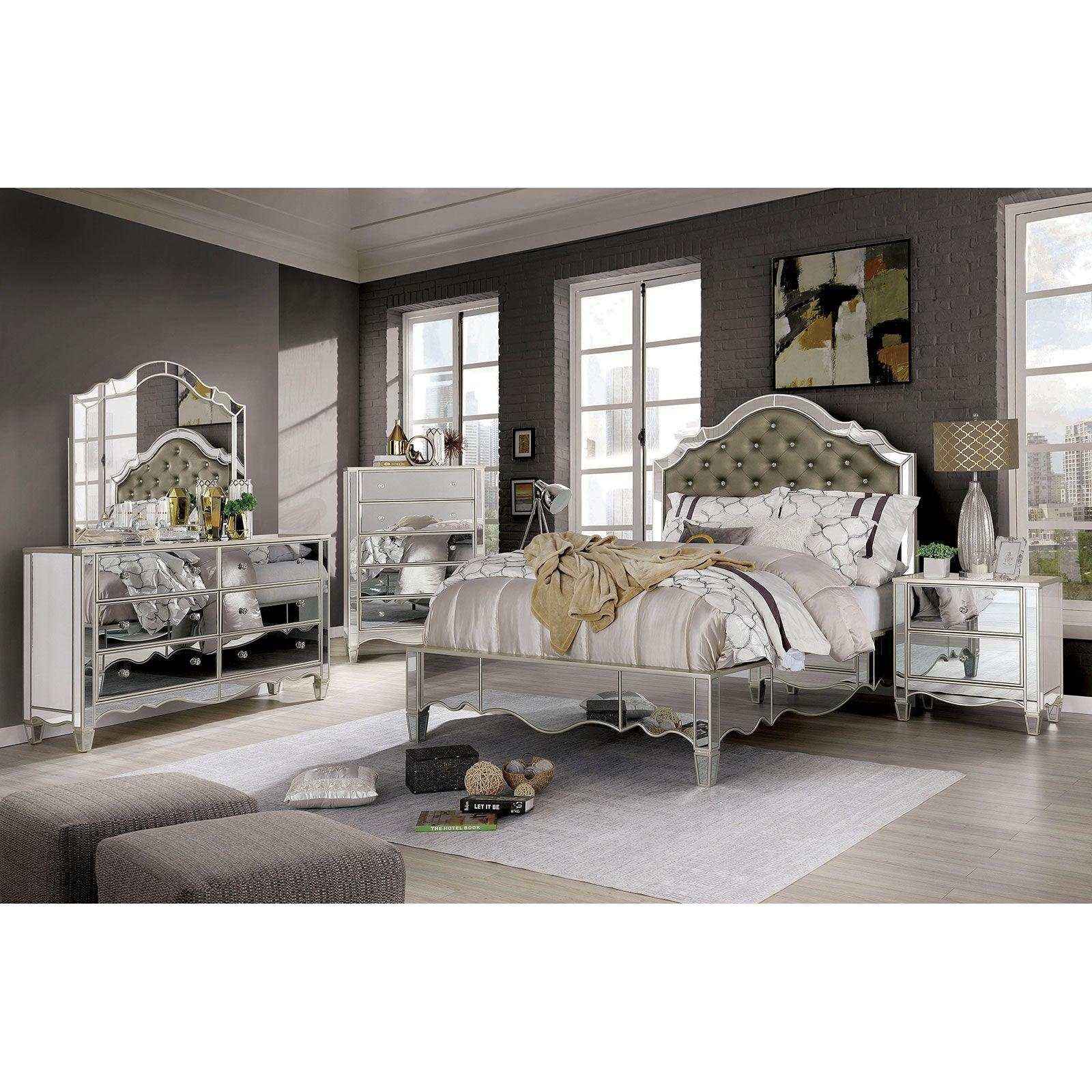 Eliora Silver & Mirrored Chest