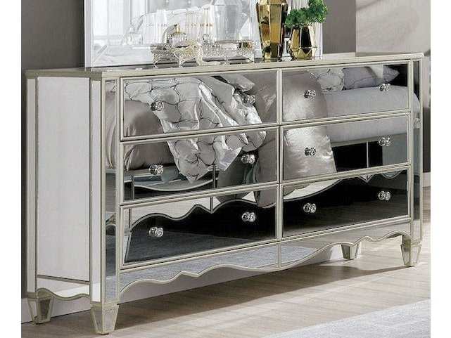 Eliora Silver & Mirrored Dresser